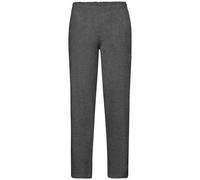 Fruit of the Loom Men's Classic Heather Open Hem Jogging Bottoms in Dark Grey | Size: 2XL Fruit Of The Loom Dark Grey 2XL