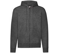 Fruit of the Loom Men's Classic Hooded Sweatshirt, Dark Heather Grey, X-Large
