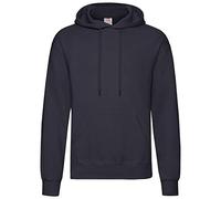 Fruit of the Loom Men's Classic Hooded Sweatshirt, Deep Navy, XXL UK