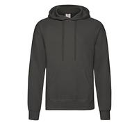 Fruit of the Loom Men's Classic Hooded Sweatshirt, Light Graphite, XX-Large