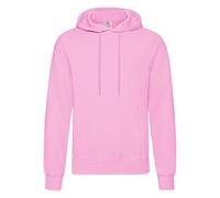 Fruit of the Loom Men's Classic Hooded Sweatshirt, Light Pink, Small