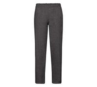 Fruit of the Loom Mens Classic Open Hem Jog Sweatpants, Dark Heather Grey, XL UK