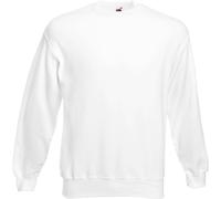 Fruit of the Loom Mens Classic Plain Drop Shoulder Sweatshir4XL White PC4435