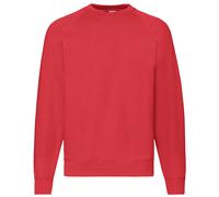 Fruit of the Loom Mens Classic Raglan Sweatshirt Casual Plain Round Neck Jumper