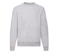 Fruit of the Loom Mens Classic Raglan Sweatshirt Casual Plain Round Neck Jumper