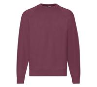 Fruit of the Loom Mens Classic Raglan Sweatshirt Casual Plain Round Neck Jumper