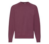 Fruit of the Loom Mens Classic Raglan Sweatshirt Casual Plain Round Neck Jumper