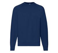 Fruit of the Loom Mens Classic Raglan Sweatshirt Casual Plain Round Neck Jumper