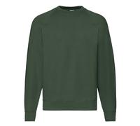 Fruit of the Loom Mens Classic Raglan Sweatshirt Casual Plain Round Neck Jumper
