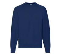 Fruit of the Loom Mens Classic Raglan Sweatshirt Casual Plain Round Neck Jumper