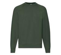 Fruit of the Loom Mens Classic Raglan Sweatshirt Casual Plain Round Neck Jumper