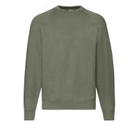 Fruit of the Loom Mens Classic Raglan Sweatshirt Casual Plain Round Neck Jumper