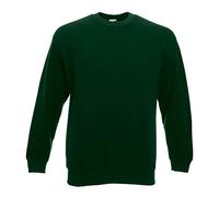 Fruit of the Loom Men's Classic Set-in Sweat Sweatshirt, dark green, XL
