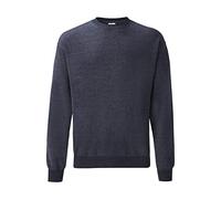 Fruit of the Loom Men's Classic Set-in Sweat Sweatshirt, Vintage Heather Navy, M