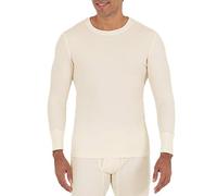 Fruit of the Loom Men's Classics Midweight Waffle Thermal Top, Natural, X-Large