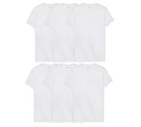 Fruit of the Loom Men's Cooling Undershirts, Quick Dry & Moisture Wicking T-Shirt, Regular-6 Pack White-Cotton Mesh Coolzone Underarm, Large