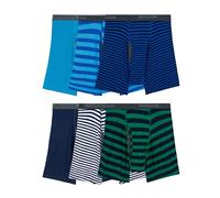Fruit of the Loom Men's Coolzone Boxer Briefs (Assorted Colors), 6 Pack-Stripe/Solid, S (Pack of 6)