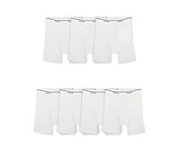 Fruit of the Loom Men's Coolzone Boxer Briefs (Assorted Colors), 7 Pack-White, M (Pack of 7)