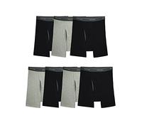 Fruit of the Loom Men's Coolzone Boxer Briefs, Moisture Wicking & Breathable, Assorted Color Multipacks, 7 Pack-Black/Gray, M (Pack of 7)