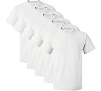 Fruit of the Loom Men's Crew Neck T-Shirt Multipack, Extended Sizes - White - 5 Pack, XXL