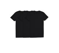 Fruit of The Loom Men's Crew Tee Undershirts, Moisture Wicking & Tag Free, Also Available in Big & Tall, Black - 3 Pack, Medium