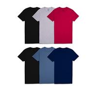 Fruit of the Loom Men's Stay Tucked Crew T-Shirt, Regular-6 Pack Assorted Colors, Medium