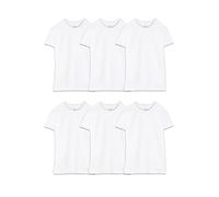 Fruit of the Loom Men's Crew Tee Undershirts, Moisture Wicking & Tag Free, Also Available T-Shirt, White-6 Pack-Big & Tall, XXL (Pack of 6)