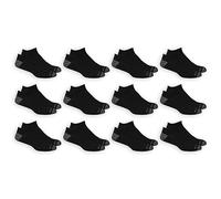 Fruit of the Loom Men's Dual Defense No Show Socks 12 Pair Casual, Black/Grey, 5-12 UK