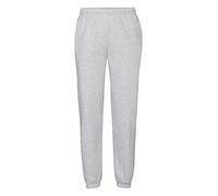 Fruit of the Loom Men's Elasticated Cuff Classic Jog Pants, Heather Grey, Large