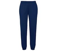 Fruit of the Loom Mens Elasticated Cuff Jog Pants/Jogging Bottoms (2XL) (Navy)