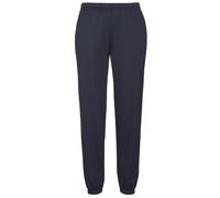 Fruit of the Loom Men's Elasticated Cuff Jog Pants / Jogging Bottoms in Mid Navy | Size: Large Fruit Of The Loom Mid Navy L