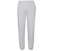 Fruit of the Loom Mens Elasticated Cuff Jog Pants/Jogging Bottoms (S) (Heather Grey)
