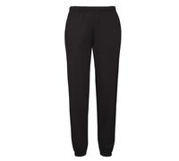 Fruit of the Loom Mens Elasticated Cuff Jogging Bottoms (Black) - Size 2XL