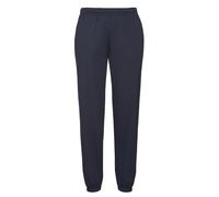 Fruit of the Loom Mens Elasticated Cuff Jogging Bottoms (Deep Navy) - Blue - Size Large