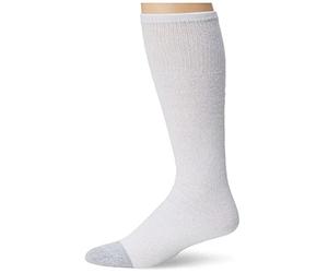 Fruit of the Loom mens Essential 6 Pair Pack Casual Cushioned fashion liner socks, White, 6.5-12 US - pack of 6, White, 5-12 UK