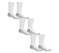 Fruit of the Loom Men's Essential 6 Pair Pack With Cushion and Arch Support??? 6? ??? ?? | & Casual Sock, White, L UK