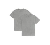 Fruit of the Loom Men's Eversoft Cotton Pocket T-Shirts, Breathable & Moisture Wicking with Odor Control, Sizes S-4x, 2 Pack-Grey Heather, Medium (Pack of 2)