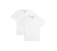 Fruit of the Loom Men's Eversoft Cotton Short Sleeve Pocket T-Shirts, Breathable & Tag Free, 2 Pack-White, Large (Pack of 2)