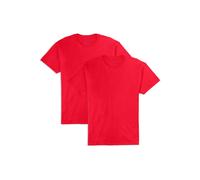 Fruit Of The Loom Mens Eversoft Cotton Shirts Breathable & Moisture Wicking With Odor Control Sizes S-4x Crew - 2 Pack - True Red XX-Large US