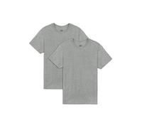 Fruit of the Loom Men's Eversoft Cotton T-Shirts, Breathable and Moisture Wicking, with Odour Control, Sizes S-4X, Crew-2 Pack-Heather Grey, 3XL (Pack of 2)