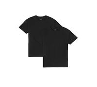 Fruit of the Loom Men's Eversoft Cotton T-Shirts (Regular and Big & Tall), Crew-2 Pack-Black, 4X-Large