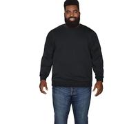 Fruit of the Loom Men's Eversoft Fleece Crewneck Sweatshirts, Moisture Wicking & Breathable, Sizes S-4x, Black Crewneck, 3XL Big