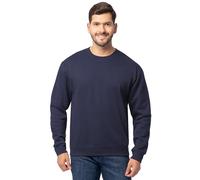 Fruit of the Loom Men's Eversoft Fleece Crewneck Sweatshirts, Moisture Wicking & Breathable, Sizes S-4x, Navy Crewneck, XXL Big