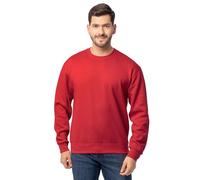 Fruit of the Loom Men's Eversoft Fleece Crewneck Sweatshirts, Moisture Wicking & Breathable, Sizes S-4x Shirt, Red, 3XL