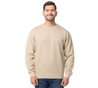 Fruit of the Loom Men's Eversoft Fleece Crewneck Sweatshirts, Moisture Wicking & Breathable, Sizes S-4x Shirt, Khaki Heather, XXL