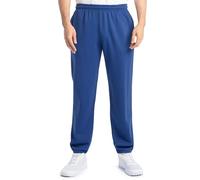 Fruit of the Loom Men's Eversoft Fleece Elastic Bottom Sweatpants with Pockets, Relaxed Fit, Moisture Wicking, Breathable, Mellow Blue, X-Large