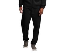 Fruit of the Loom Men's Eversoft Fleece Elastic Bottom Sweatpants with Pockets Relaxed Fit Moisture Wicking Breathable Black 4X-Large