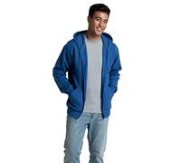 Fruit of the Loom Men's Eversoft Fleece Hoodies, Pullover, Moisture Wicking & Breathable, Sizes S-4x Hooded Sweatshirt, Mellow Blue Full Zip, Large