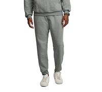 Fruit of the Loom Men's Eversoft Fleece Joggers with Pockets, Relaxed Fit, Moisture Wicking, Breathable, Tapered Sweatpants, Cotton Blend-Grey Heather, X-Large