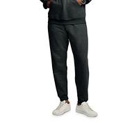 Fruit of the Loom Men's Eversoft Fleece Joggers with Pockets, Relaxed Fit, Moisture Wicking, Breathable, Tapered Sweatpants, Black Heather, Small